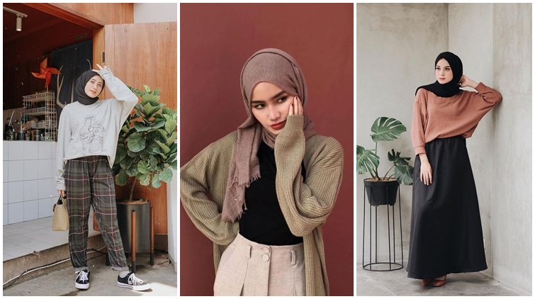 ootd sweater hijab