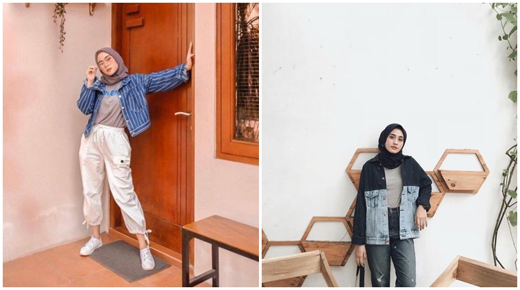 8 Cara Pakai Kemeja Berbahan Jeans Buat Hijabers yang Suka Tampil Selow