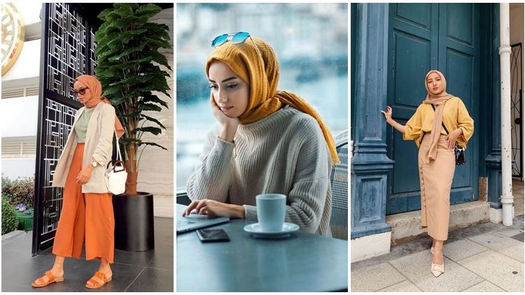 Hijab dan Outfit Serba Oranye 