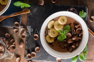Pudding Chocolate Banana Photos