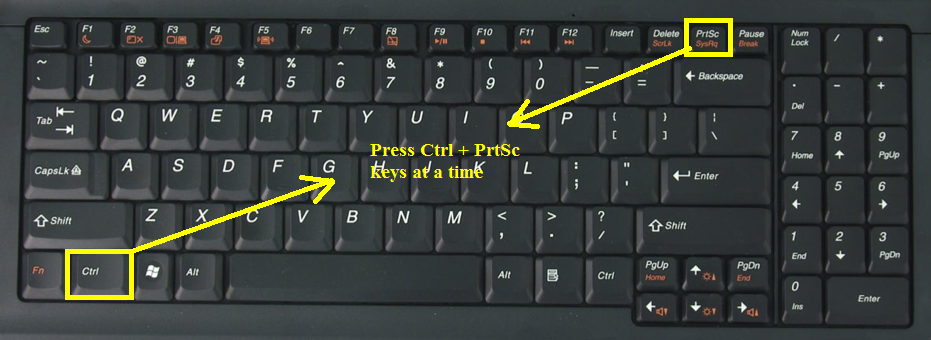 how to take a screenshot on windows 10 with keyboard