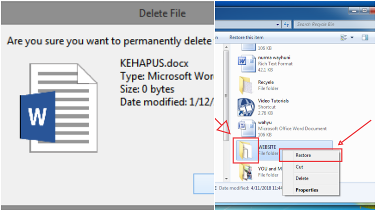 Cara Mengembalikan File Yang Ke Format