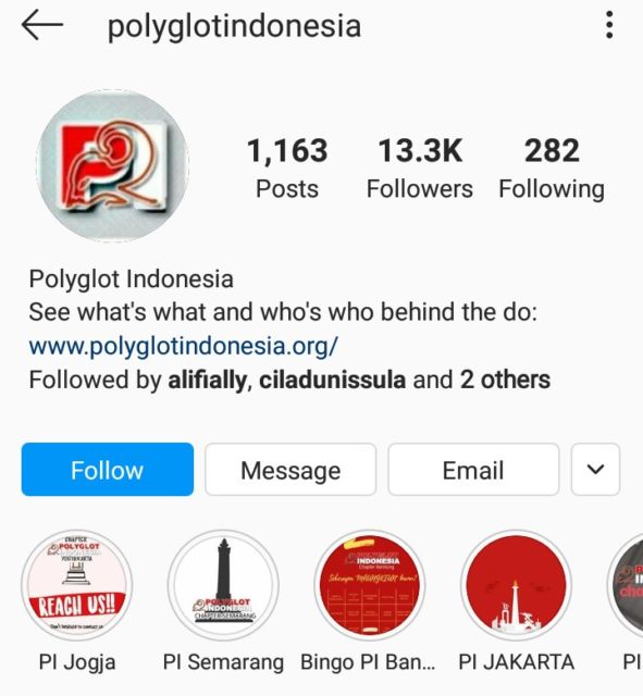 Instagram polyglot indonesia