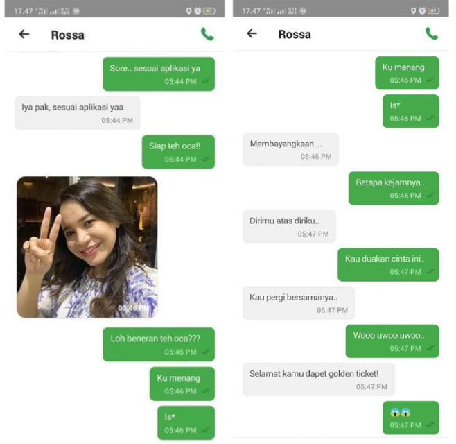 Viral Driver Ojol Duet Sama Rossa