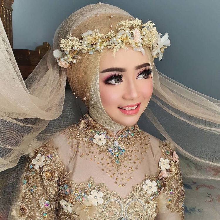 cara membuat headpiece hijab