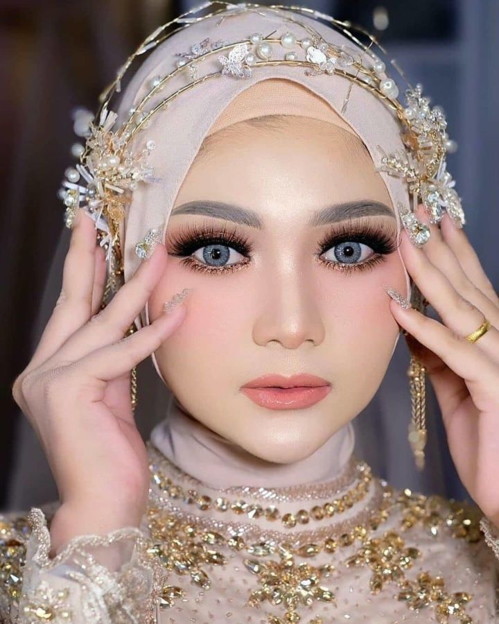 cara membuat headpiece hijab
