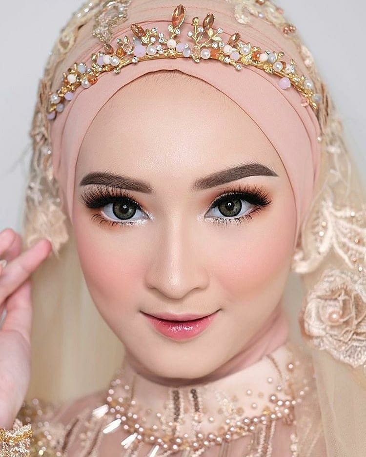 cara pakai headpiece hijab
