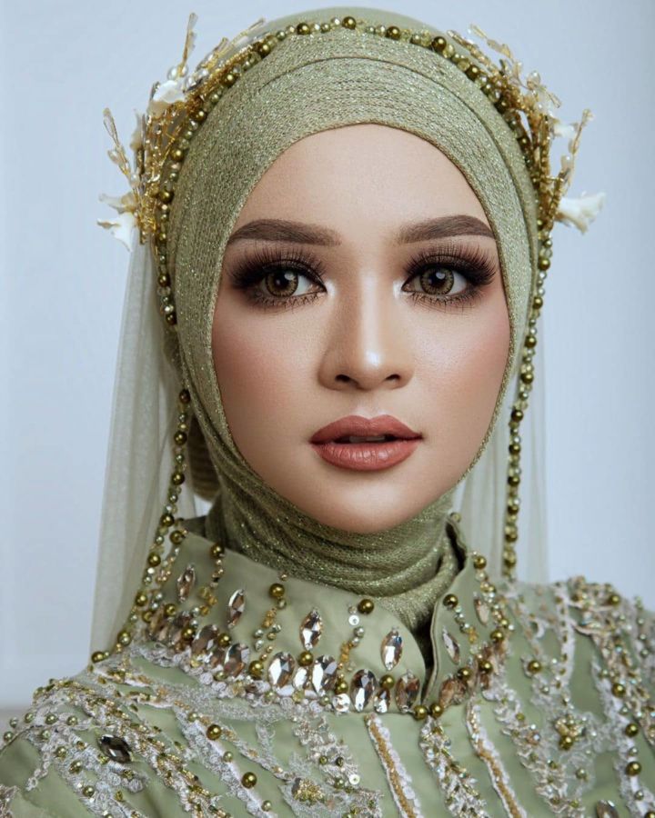 cara membuat headpiece hijab