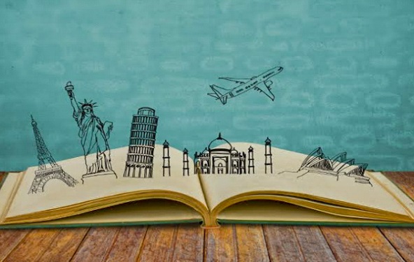 Ilustrasi buku traveling