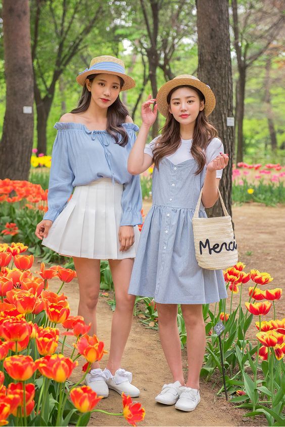 Gemasnya 8 Gaya OOTD Ala Korean Besties. Niatnya Iseng ...