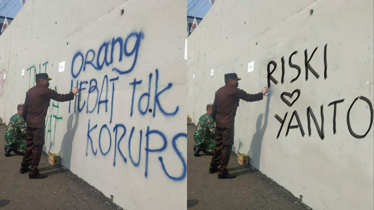 11 Meme Kocak Ini Muncul Setelah Viral Foto Pejabat Hingga Tni Hias Jembatan Kedungkandang Malang