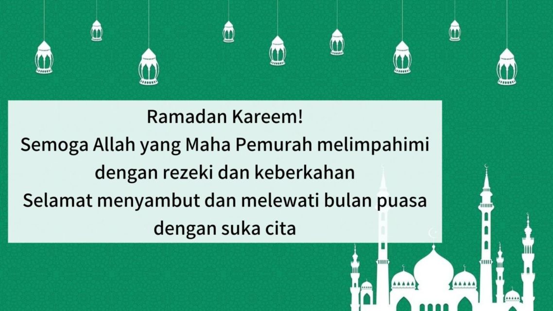 ucapan selamat menunaikan ibadah puasa ramadhan