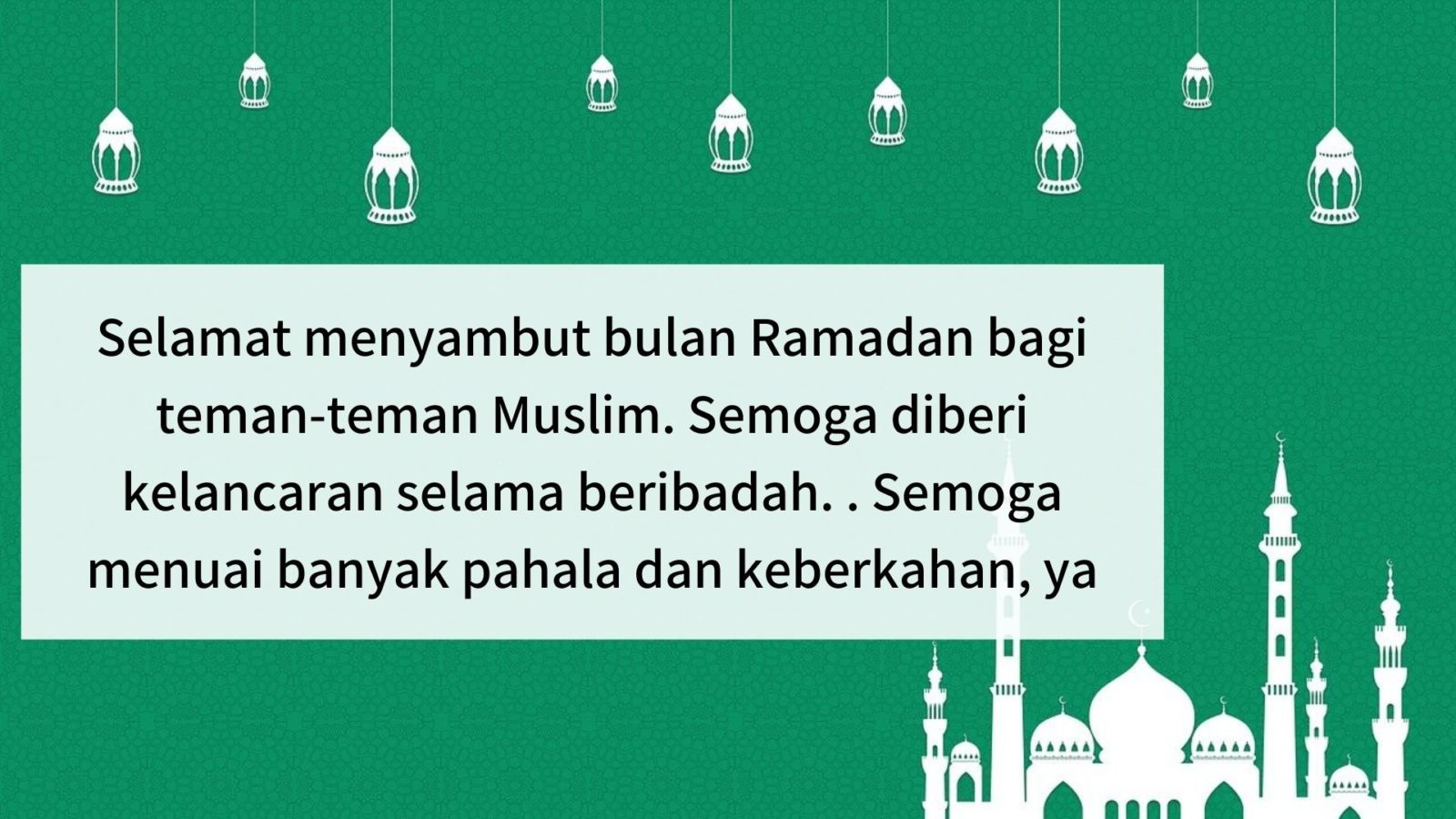 13 Ucapan Selamat Menunaikan Ibadah Puasa Ramadhan 2022