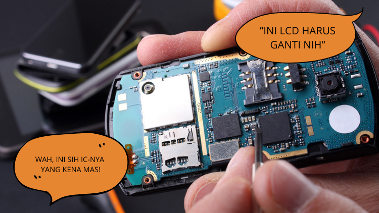 Konyolnya Servis HP di Tempat Random. Apa pun Keluhannya, Dibilangnya