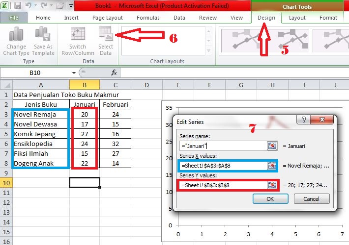 4 Cara Membuat Grafik Di Excel Dengan Mudah Menggunakan Variasi Data 4763