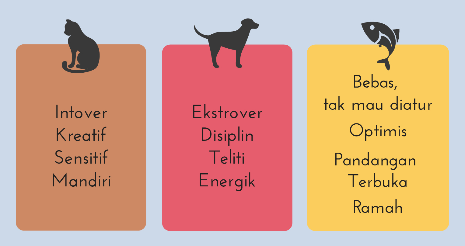 Menilik Kepribadian Pemilik Kucing, Anjing, dan Ikan. Cari Tahu Yuk