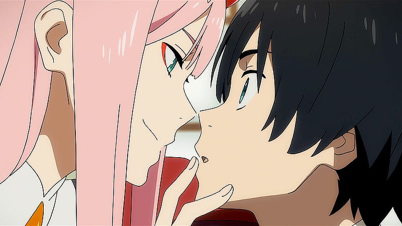 Zero Two dan Hiro Anime Darling In The Franxx