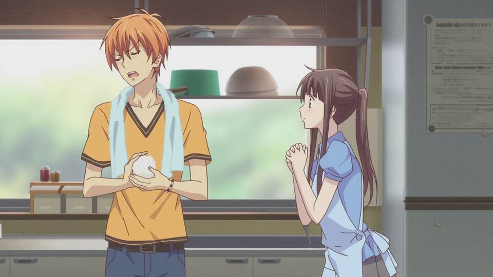 Kyo dan Tohru Anime Fruits Basket