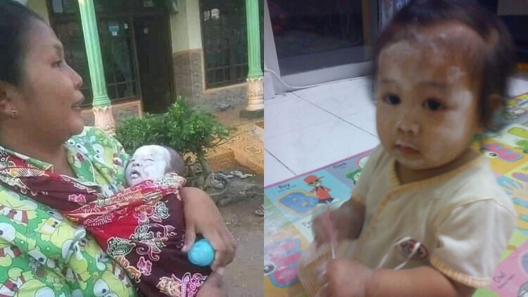 Alasan Kenapa Ibu-ibu Hobi Ngasih Bedak Berlebih ke Anaknya Setelah