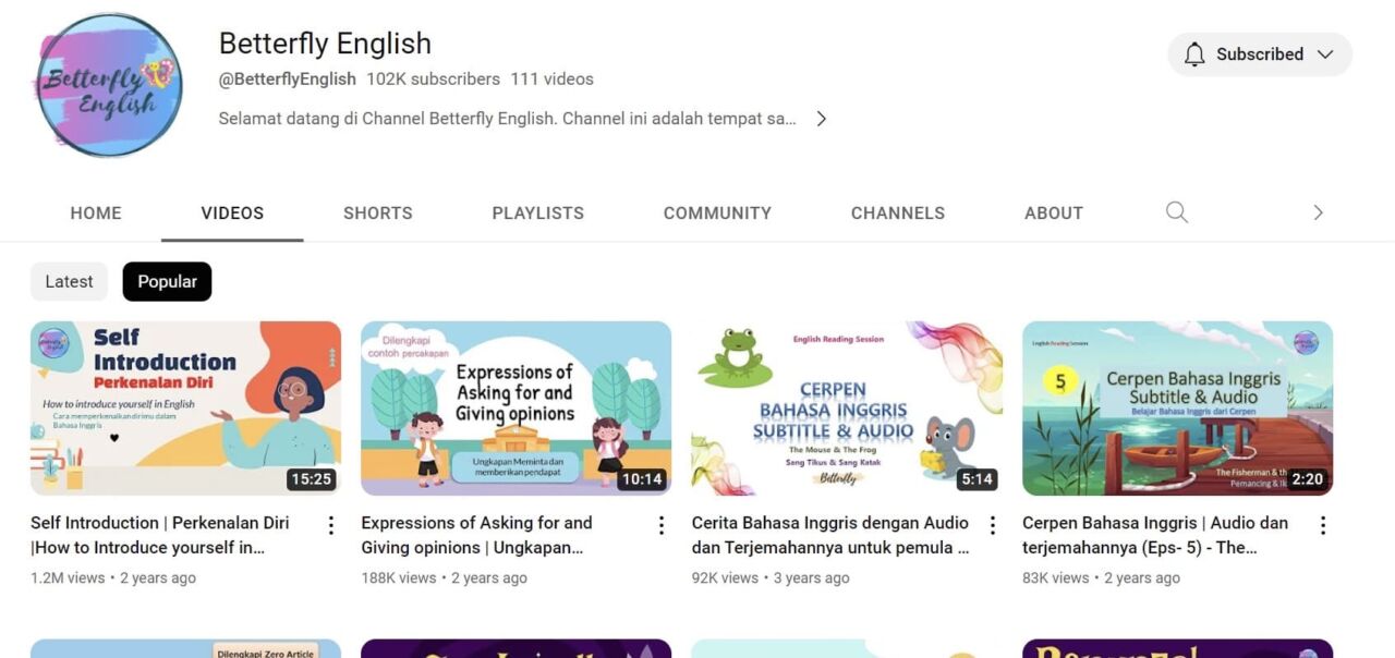 Mau Belajar Bahasa Inggris? Yuk, Intip 5 Kanal YouTube Belajar Bahasa ...
